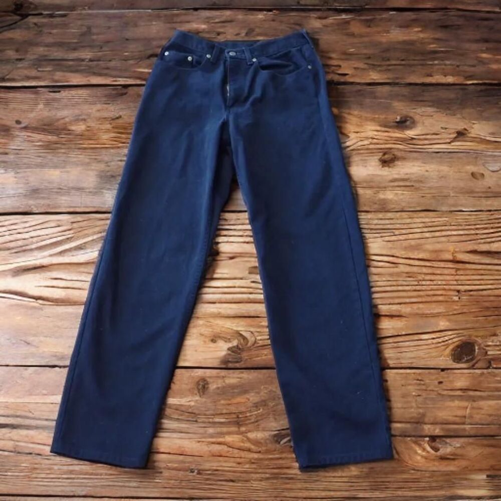 Eddie Bauer Relaxed Fit Men's Jeans 32 x 32 Black Made In USA Denim Mint Vintage